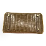 HERMES爱⻢仕 Birkin 25 ⼥款 裸沙⾊侧拼琥珀⻩